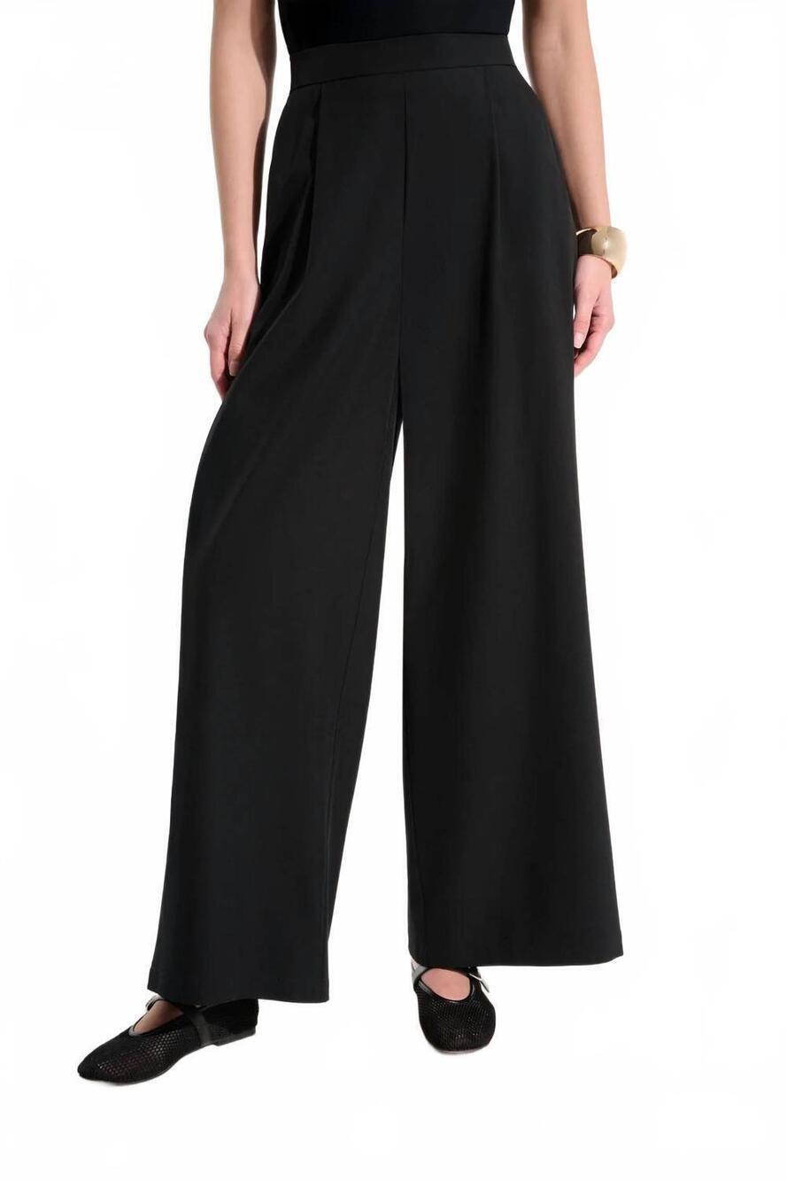 NEW JOSEPH RIBKOFF pull-on wide leg pants style in black